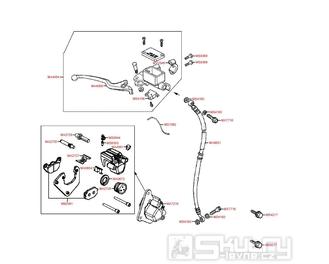F04 Přední brzdový systém - Kymco Super 8 50 2-Takt