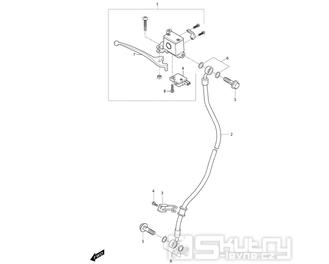 41a Hlavní brzdový válec přední - Hyosung MS3 125i