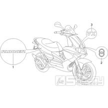 2.38 Samolepky, loga - Gilera Runner 125 VX 4T 2005-2006 (ZAPM46100)