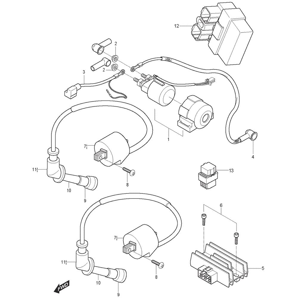 FIG20 Elektro součástky - Hyosung GT 125 RF