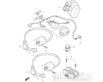 FIG20 Elektro součástky - Hyosung GT 125 RF