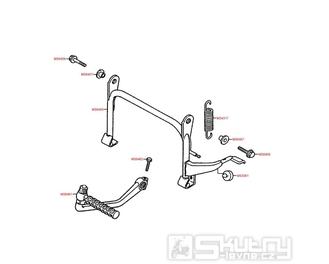 F15 Hlavní stojan / nakopávací páka - Kymco Heroism 125/150