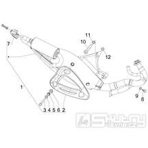 1.42 Výfuk - Gilera Runner 50 PureJet ST 2008 (ZAPC46200)