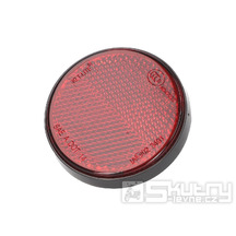 Odrazka o průměru 55mm v červeném provedení