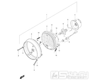 FIG22 Přední světlo - Hyosung GV 125M C Aquila