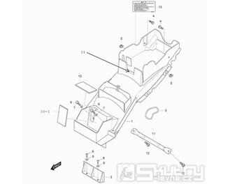 32 Zadní blatník - Hyosung GT 125 R E3