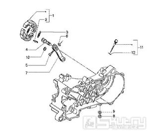 T15 Brzdový třmen - Gilera Runner 125 FX DT 2T LC (ZAPM0700...)