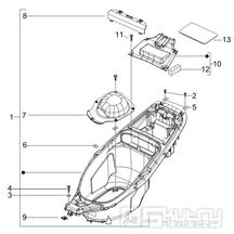 2.34 Podsedlový prostor pro přilbu - Gilera Runner 200 VXR 4T LC 2006 (ZAPM46400)