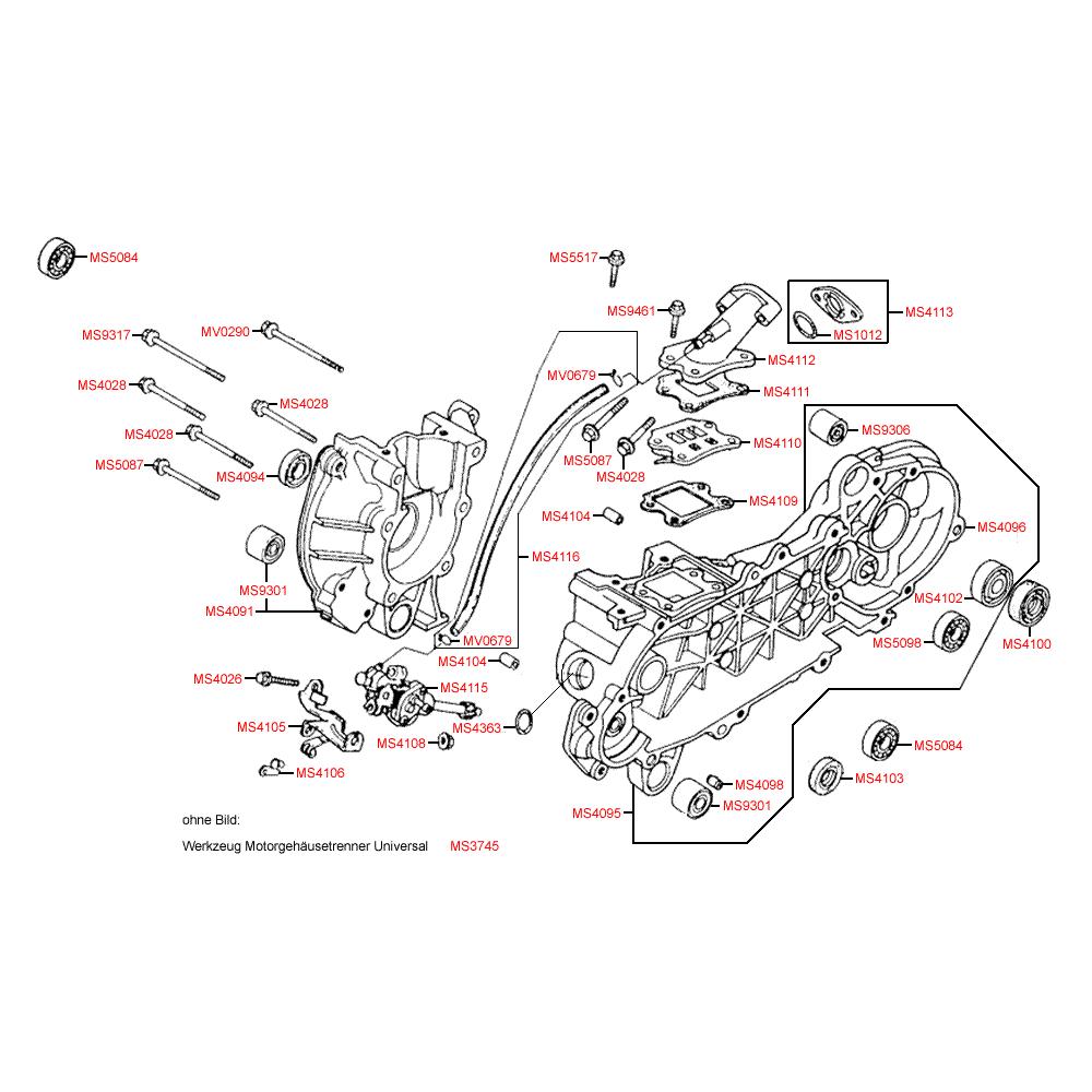 E04 Kliková skříň - Kymco DJ 50