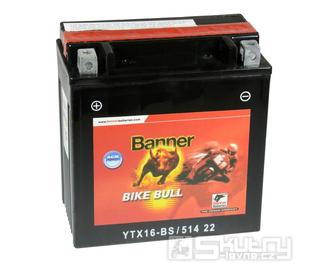Baterie Banner AGM Bike Bull YTX16-BS 14Ah, 12V