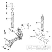 4.10 Zadní tlumič - Gilera Runner 200 ST 4T LC 2008-2011 (ZAPM46401)