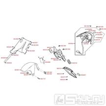 F19 Zadní světlo / zadní blatník - Kymco Super 9 AC 50
