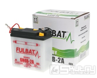 Baterie Fulbat 6V 6N4B-2A olověná vč. kyselinového balení