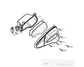 F14 Vzduchový filtr / airbox - Kymco People 50