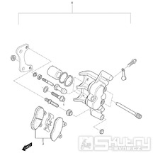 FIG47 Brzdový třmen zadní - Hyosung GT 250i NE