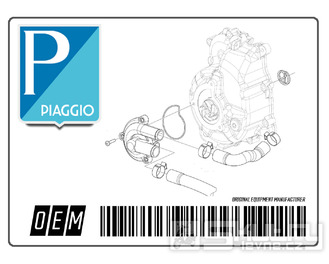 Plastový kryt řidítek hnědy pro Piaggio Beverly RST