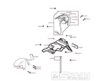 F19 Zadní světlo / zadní blatník - Kymco Vitality 50 2T