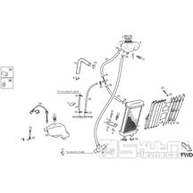 66.13 Chladící systém motoru - Gilera SMT 50 Racing D50B0 od roku 2011 (ZAPABB00)