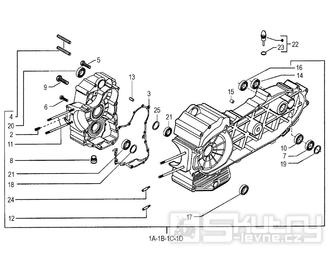 Karter motoru - Malaguti Spider Max RS 500 Euro 3