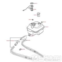F09 Palivová nádrž / palivový kohout - Kymco Agility 50 Basic 4T