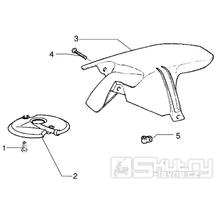 T25 Přední a zadní blatník - Gilera Stalker 50 do roku 2005 (ZAPC13000...)