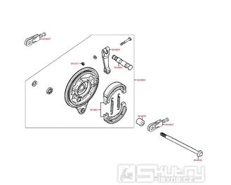F08 Zadní brzda - Kymco PULSAR 125 M