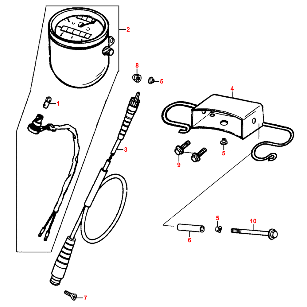 F02 Tachometr - Kymco Zing 125 II