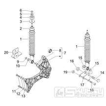 4.10 Zadní tlumič - Gilera Runner 200 VXR 4T LC 2006 UK (ZAPM46400)