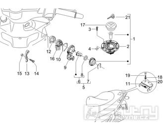 2.46 Zámky - Gilera Runner 125 VX 4T 2006-2007 UK (ZAPM46300)