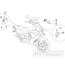 6.05 Baterie, houkačka, relé - Gilera Runner 50 PureJet 2005-2006 (ZAPC46200)