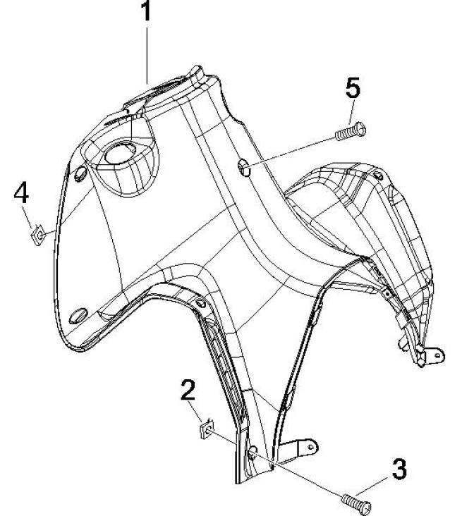 2.30 Předkolenní plast - Gilera Runner 125 "SC" VX 4T 2006 UK (ZAPM46300)