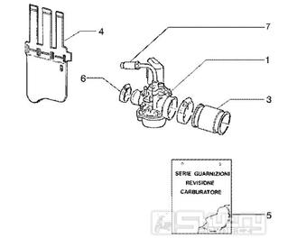 T16 Karburátor - Gilera Runner 50 SP do roku 2005 (ZAPC36200...)