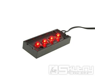 Venkovní osvětlení se 4 LED diody - červené světlo