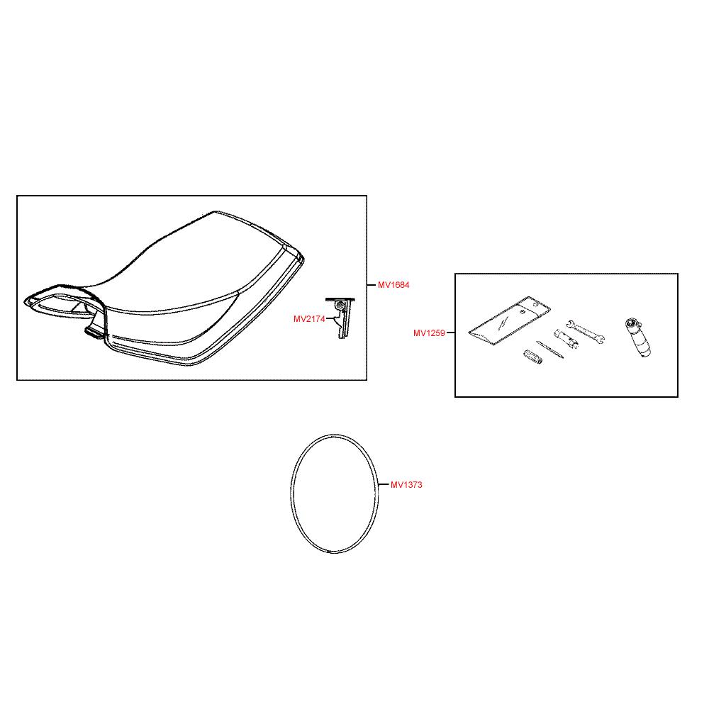F09 Sedačka a nářadí - Kymco MXU 300