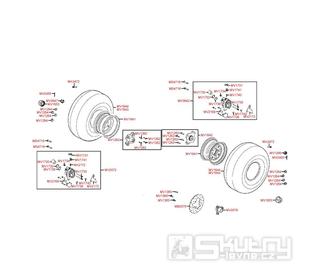 F08 Zadní kola a brzdy - Kymco MXU 300 Wide