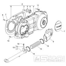1.15 Kryt variátoru, přívod vzduchu pro variátor - Gilera Runner 125 VX 4T Race 2005 (ZAPM46100)