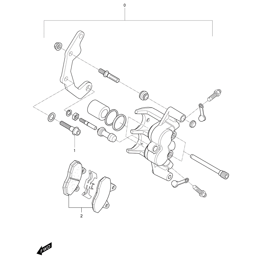 FIG40 Brzdový válec přední levý a pravý - Hyosung GT 250i NE (Naked)