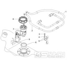 2.53 Palivový systém - Gilera Nexus 250 SP 4T LC 2006-2007 UK (ZAPM35300)