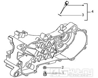 T14 Měrka převodového oleje - Gilera DNA 50ccm 2T 2005 (ZAPC270003000001)