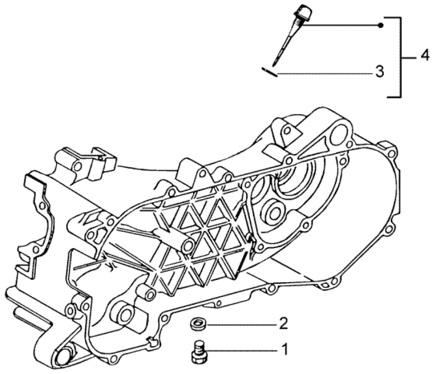 T14 Měrka převodového oleje - Gilera DNA 50ccm 2T 2005 (ZAPC270003000001)