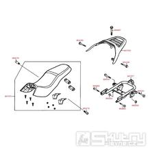 F12 Sedačka / Zadní nosič - Kymco PULSAR 125 [RJ25CB]