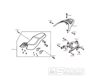 F12 Sedačka / Zadní nosič - Kymco PULSAR 125 [RJ25CB]