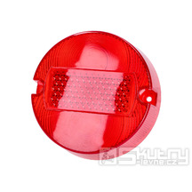 Sklo zadního světla červené 100mm bez značky E pro Simson S50, S51, S70, MZ