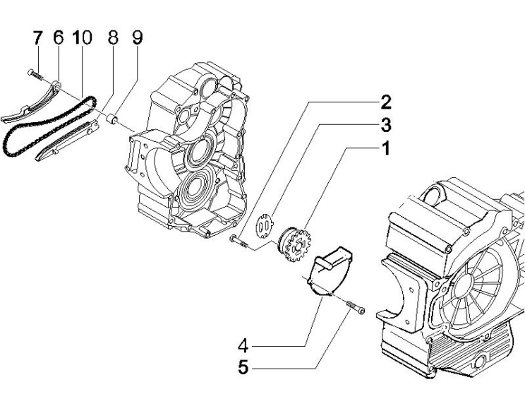 1.18 Olejové čerpadlo - Gilera Nexus 500 4T LC 2006-2008 (ZAPM35200)