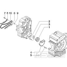 1.18 Olejové čerpadlo - Gilera Nexus 500 4T LC 2006-2008 (ZAPM35200)