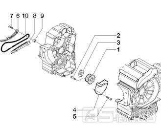 1.18 Olejové čerpadlo - Gilera Nexus 500 4T LC 2006-2008 (ZAPM35200)