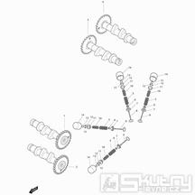08 Vačková hřídel / Ventily - Hyosung GV 650 Fi