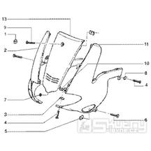 T25 Přední kapotáž - Gilera Runner 50 SP do roku 2005 (ZAPC36200...)