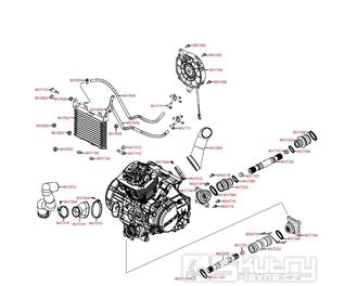 F22 Chlazení motoru - Kymco Maxxer 400