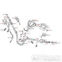 F03 Řidítka, kapotáž řidítek, zrcátka, přepínače - Kymco  MXU 450i LOF LC90CE